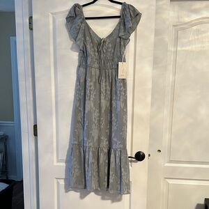 Joie floral midi dress size small brand new